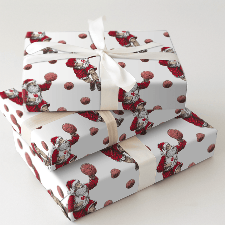 North Pole Power Forward - Wrapping Paper - Aspen & Arlo
