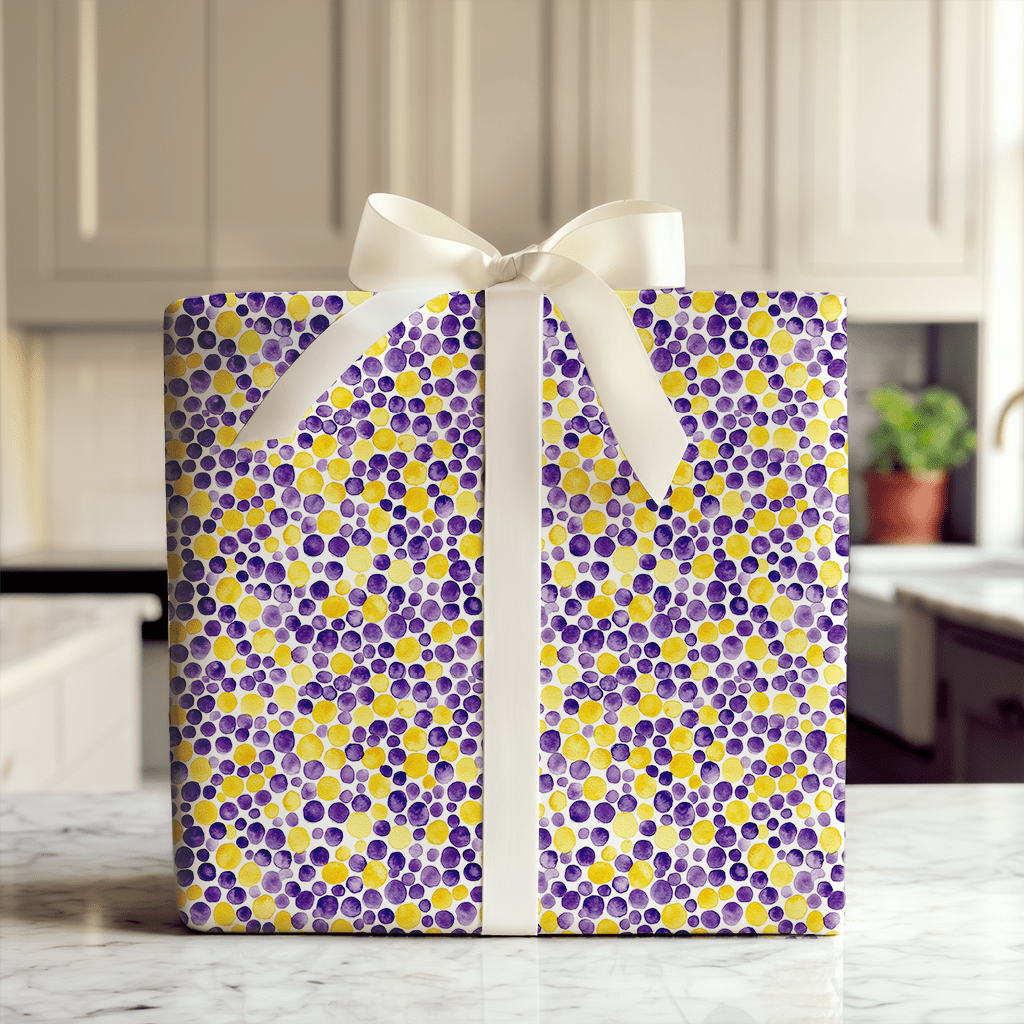 Gold and Purple - Wrapping Paper - Aspen & Arlo