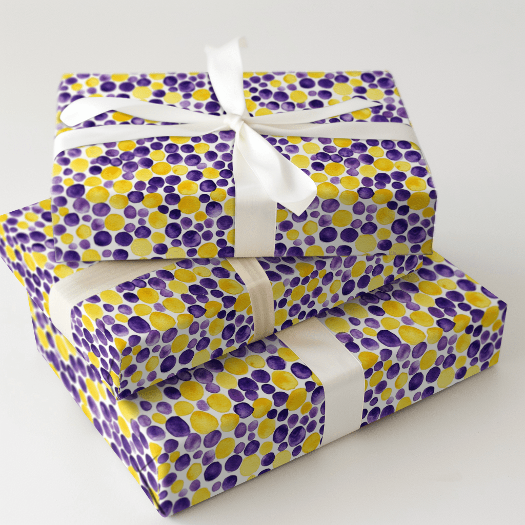 Gold and Purple - Wrapping Paper - Aspen & Arlo