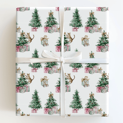 Kitty Claus - Wrapping Paper - Aspen & Arlo