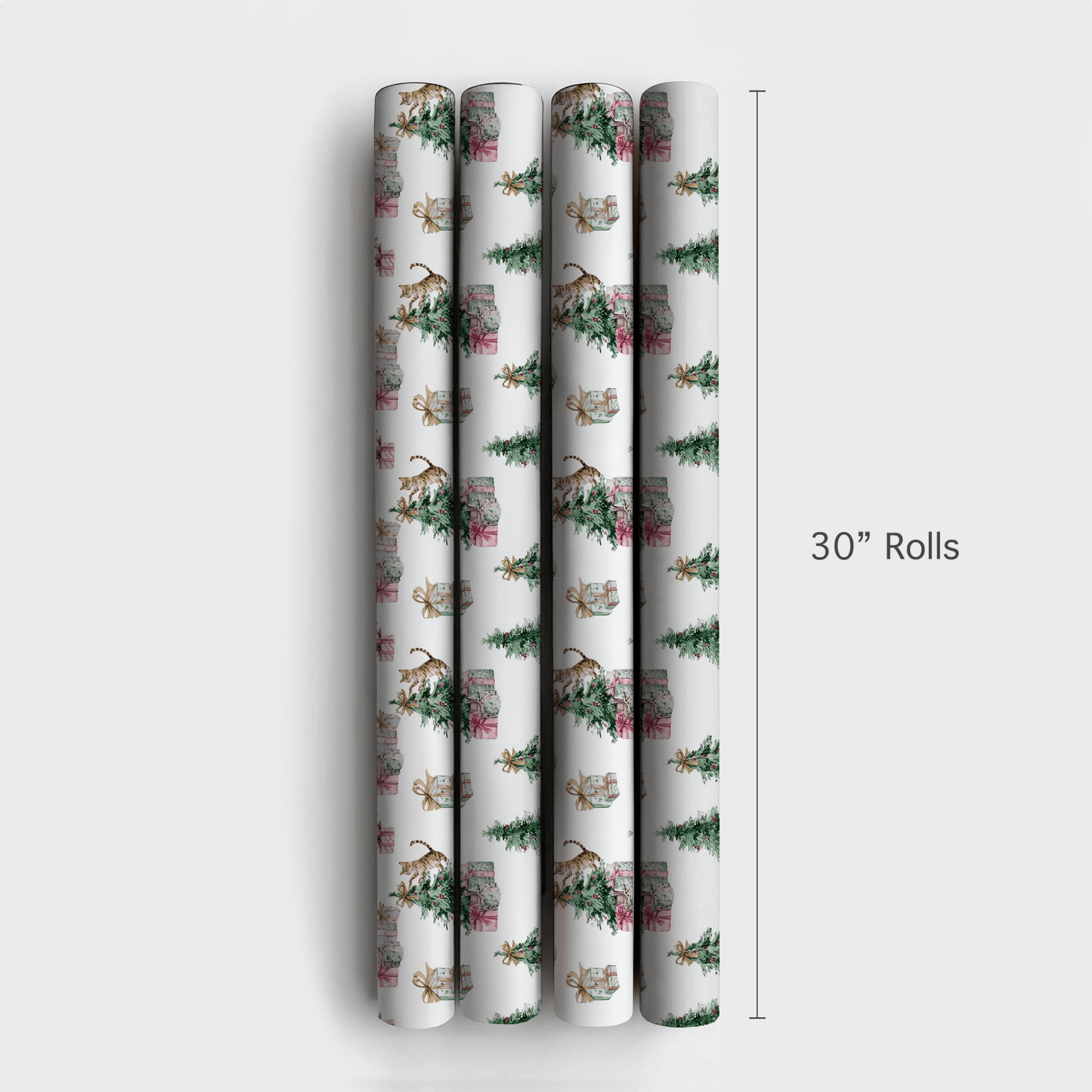Kitty Claus - Wrapping Paper - Aspen & Arlo