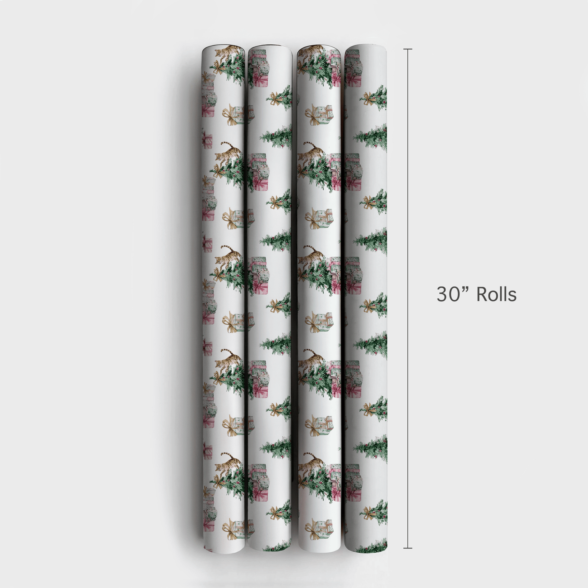 Kitty Claus - Wrapping Paper - Aspen & Arlo