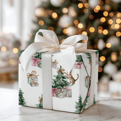 Kitty Claus - Wrapping Paper - Aspen & Arlo