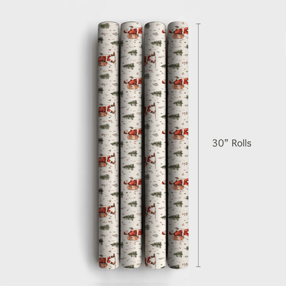 Hike Santa Hike - Wrapping Paper - Aspen & Arlo