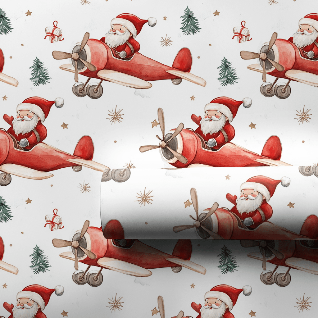 Cloud Nine Claus - Wrapping Paper - Aspen & Arlo