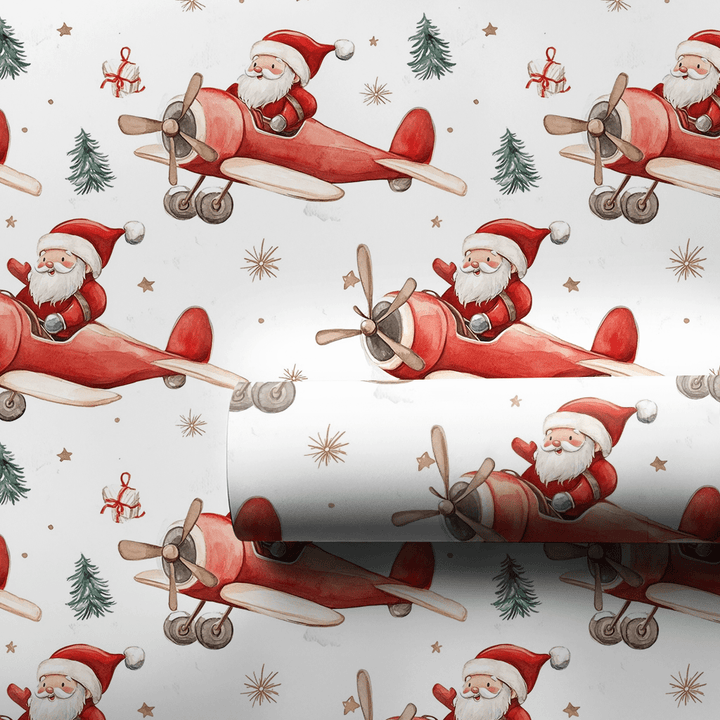 Cloud Nine Claus - Wrapping Paper - Aspen & Arlo