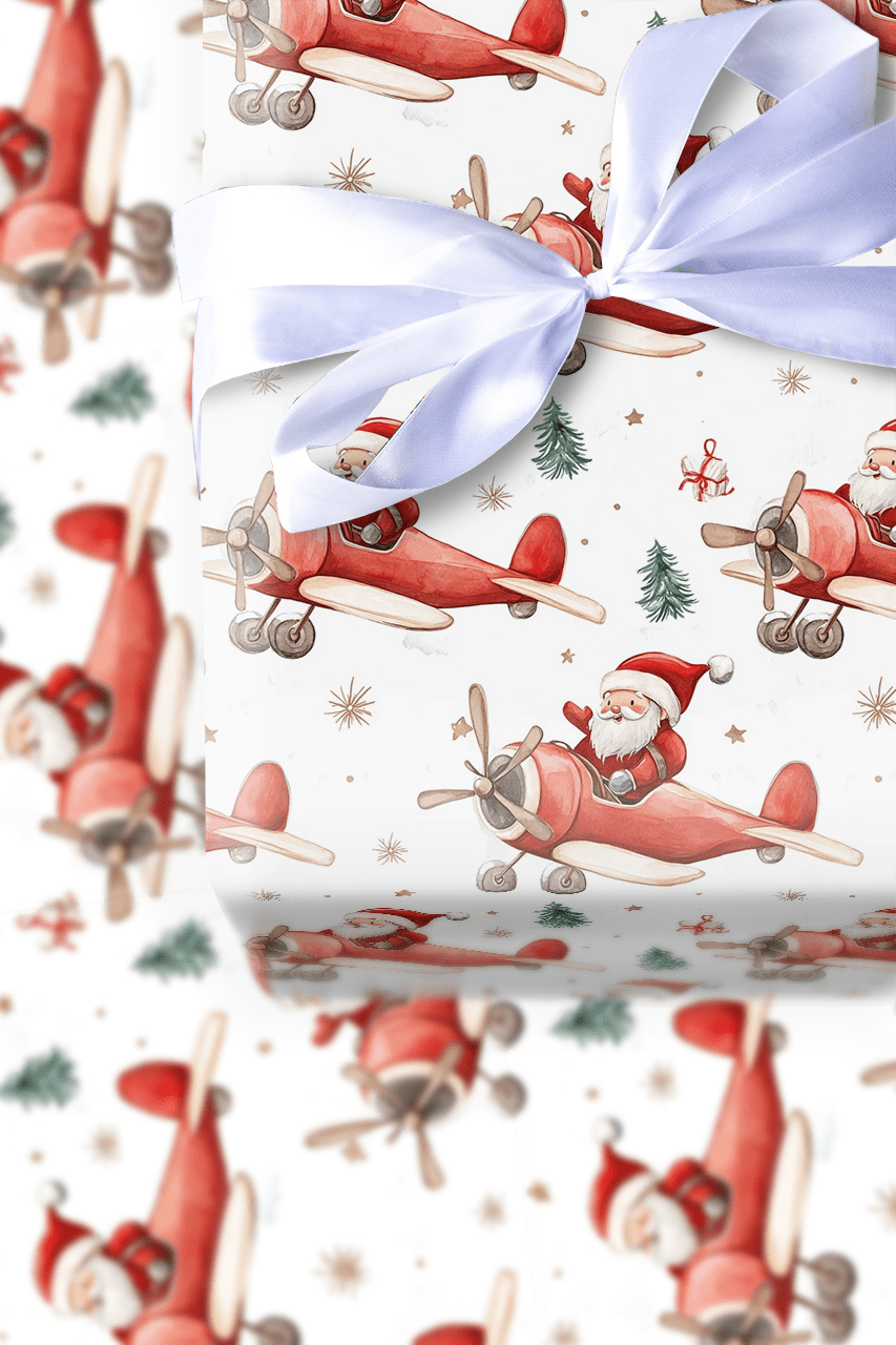 Cloud Nine Claus - Wrapping Paper - Aspen & Arlo