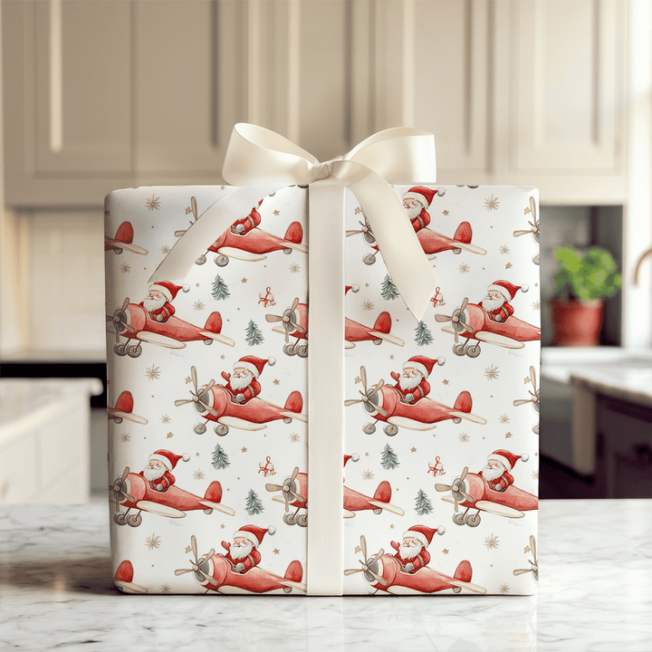 Cloud Nine Claus - Wrapping Paper - Aspen & Arlo