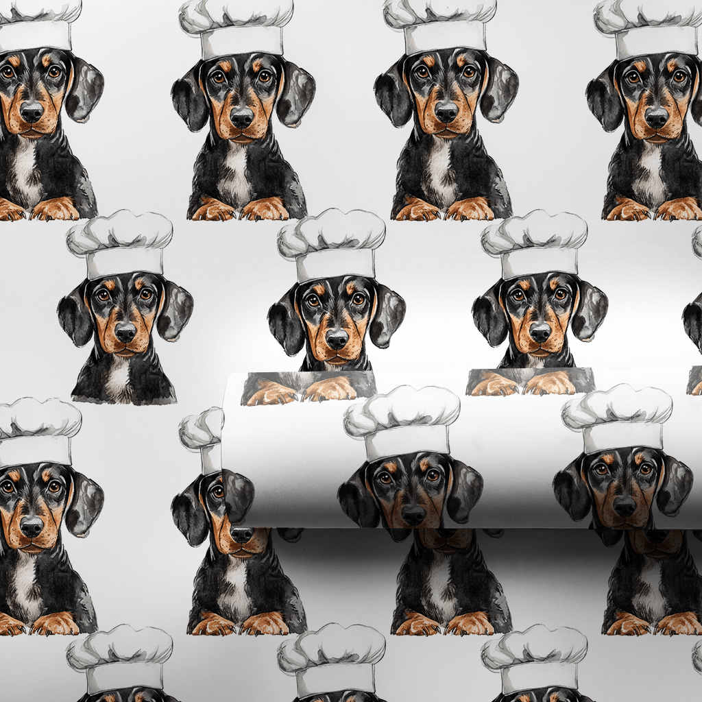 Cooking with the Dachshunds - Wrapping Paper - Aspen & Arlo