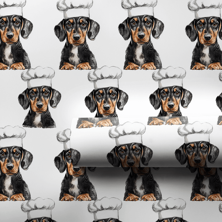 Cooking with the Dachshunds - Wrapping Paper - Aspen & Arlo