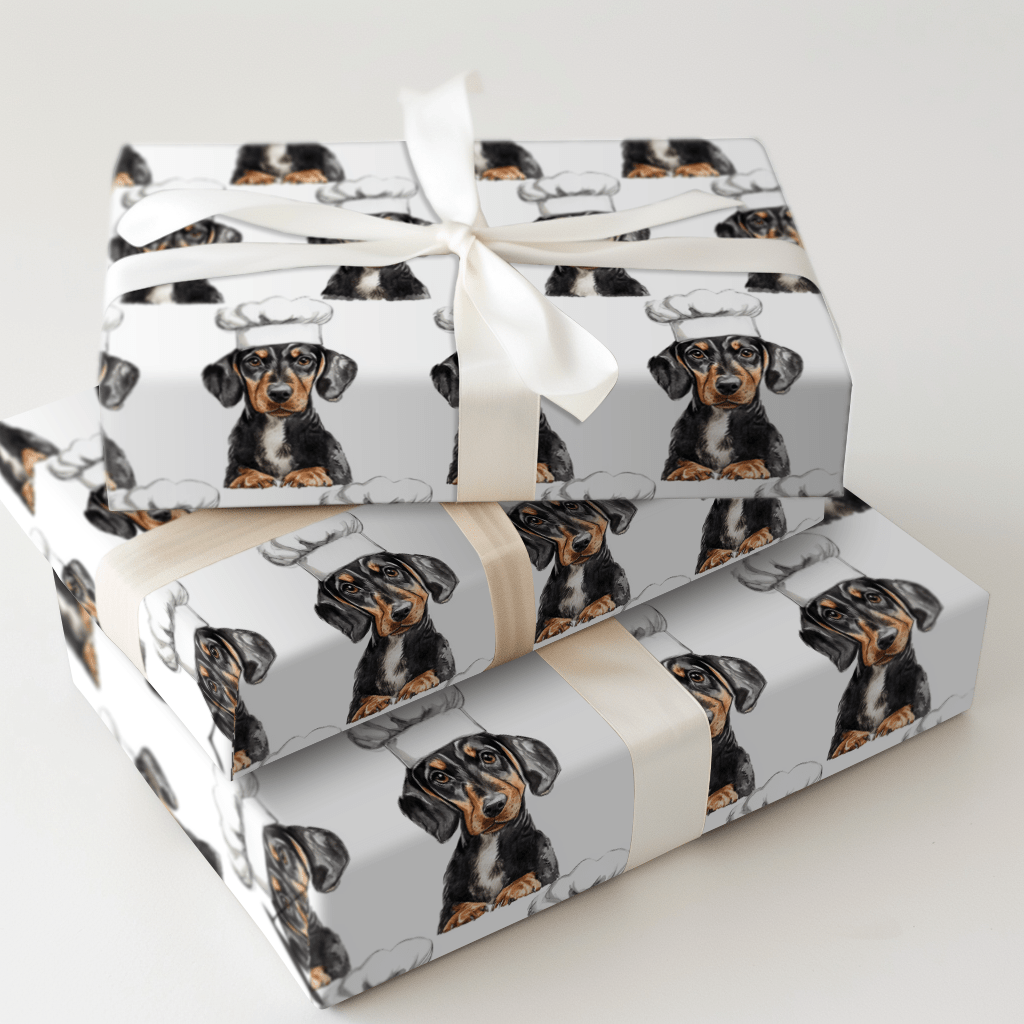 Cooking with the Dachshunds - Wrapping Paper - Aspen & Arlo