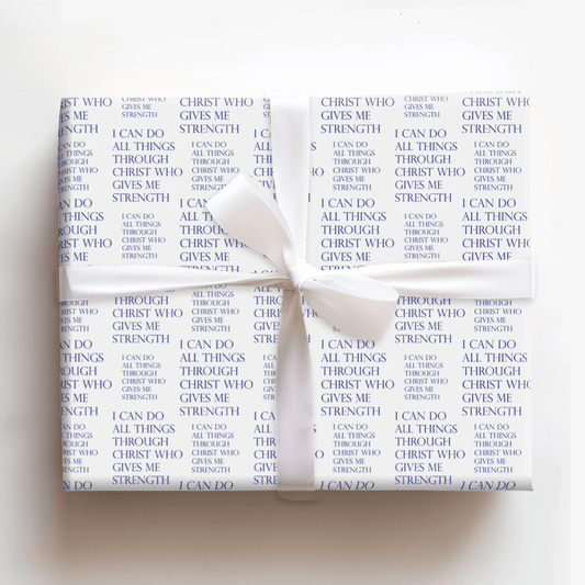 All Things Through Him - Wrapping Paper - Aspen & Arlo