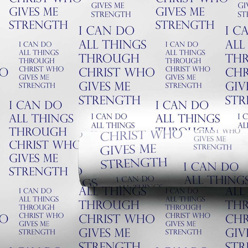 All Things Through Him - Wrapping Paper - Aspen & Arlo