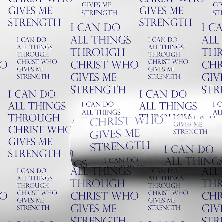 All Things Through Him - Wrapping Paper - Aspen & Arlo