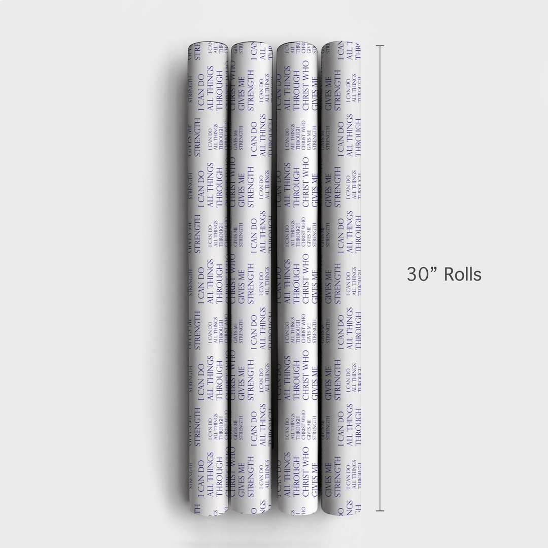 All Things Through Him - Wrapping Paper - Aspen & Arlo