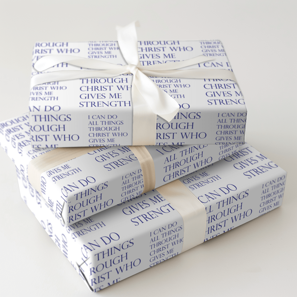 All Things Through Him - Wrapping Paper - Aspen & Arlo