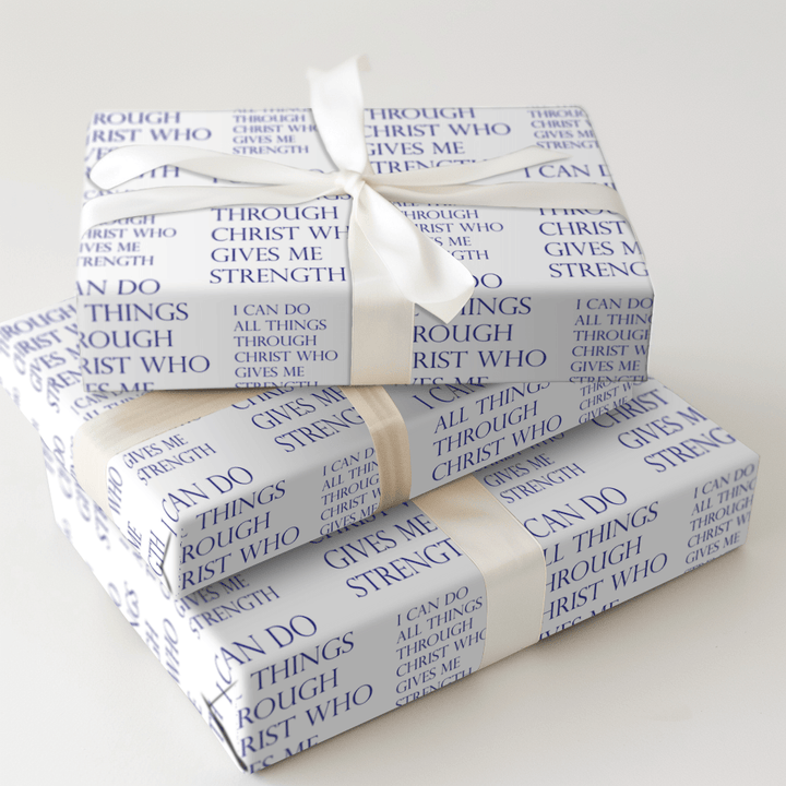 All Things Through Him - Wrapping Paper - Aspen & Arlo