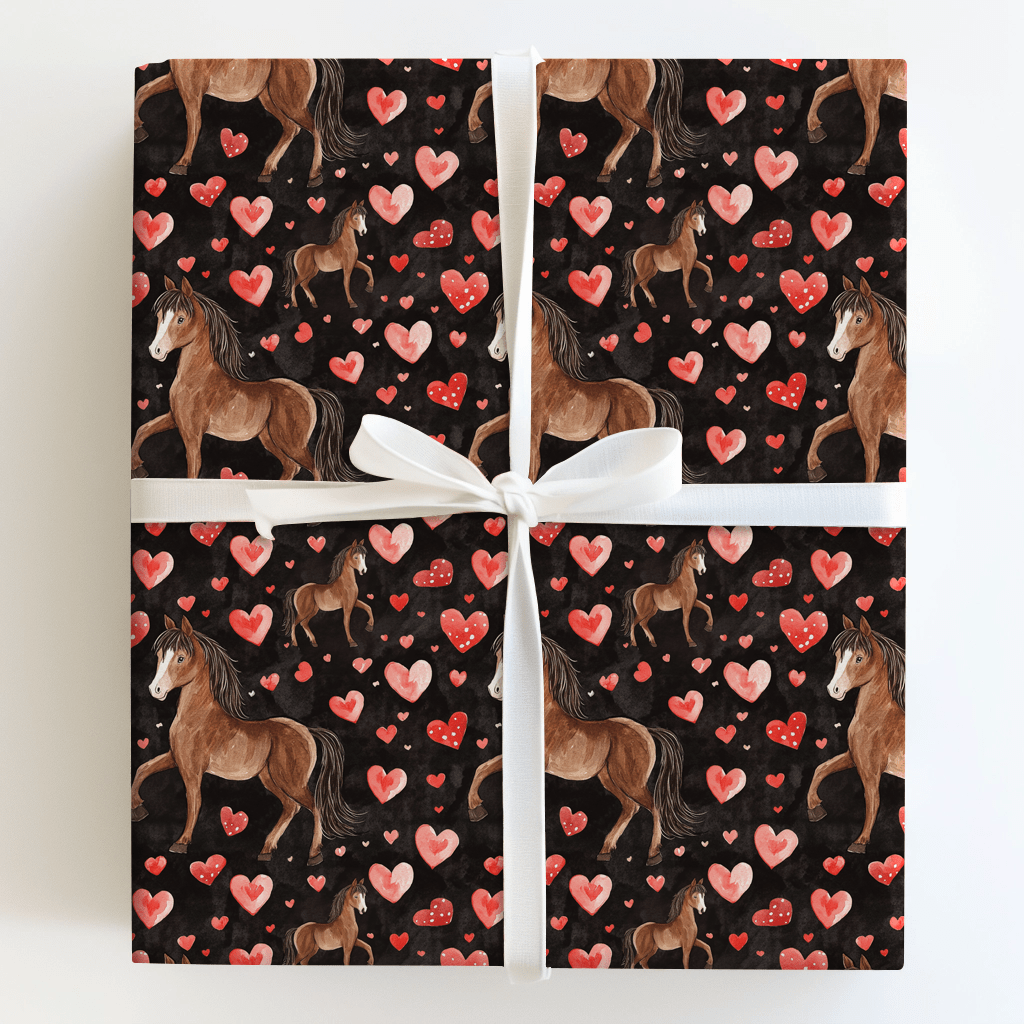 Missouri Fox Trotter Valentine - Wrapping Paper - Aspen & Arlo