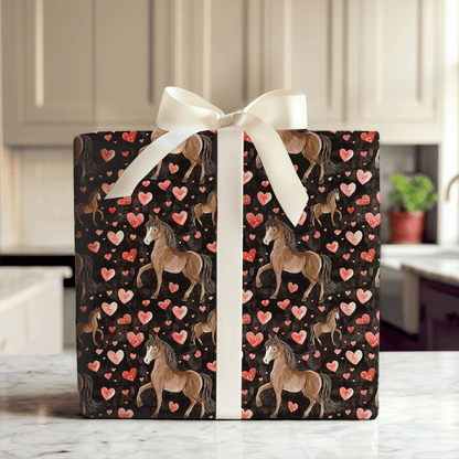 Missouri Fox Trotter Valentine - Wrapping Paper - Aspen & Arlo
