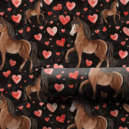 Missouri Fox Trotter Valentine - Wrapping Paper - Aspen & Arlo