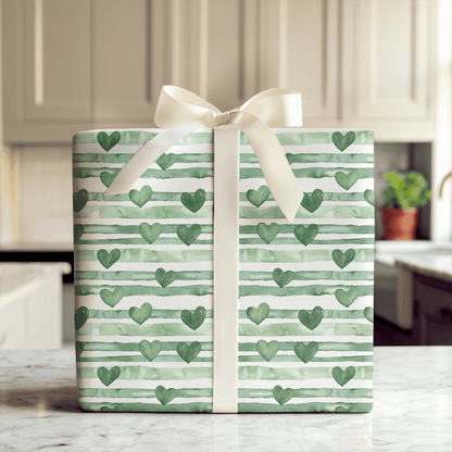 Green Wish - Wrapping Paper - Aspen & Arlo