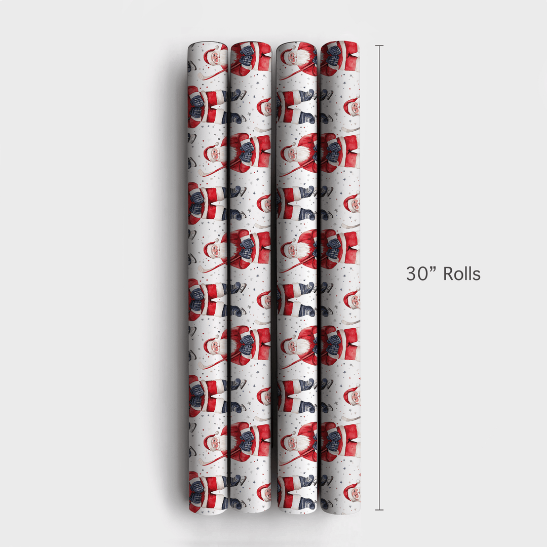Santa's Rinkside - Wrapping Paper - Aspen & Arlo