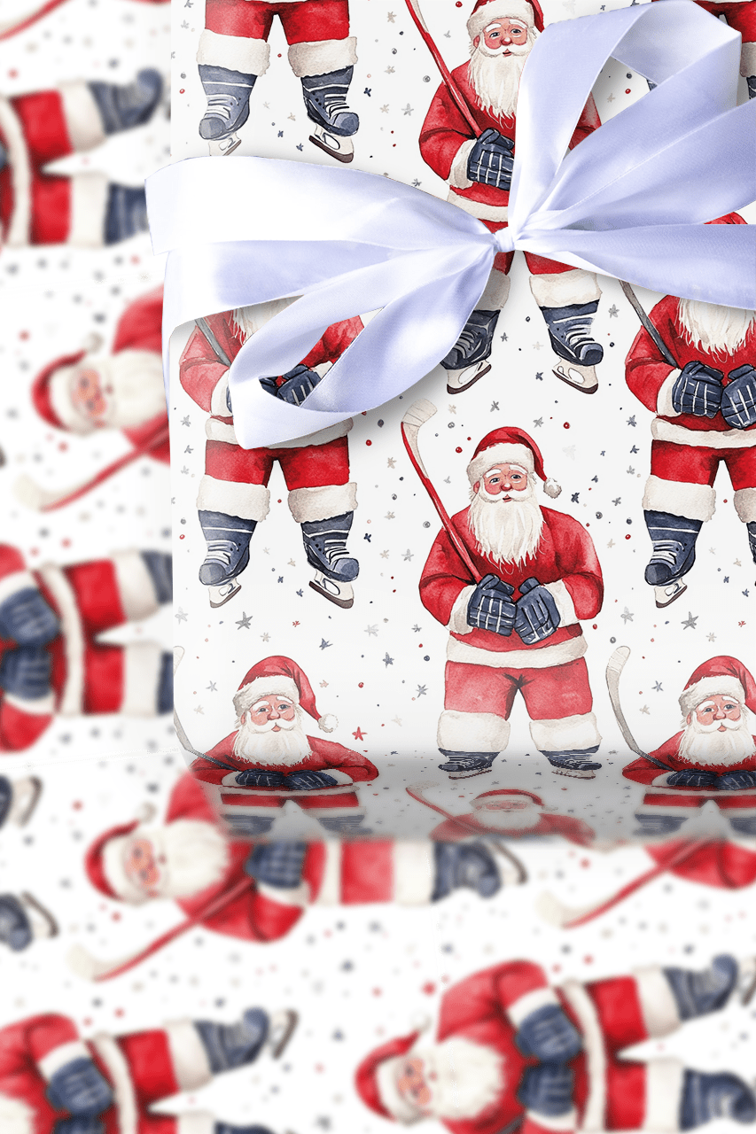 Santa's Rinkside - Wrapping Paper - Aspen & Arlo