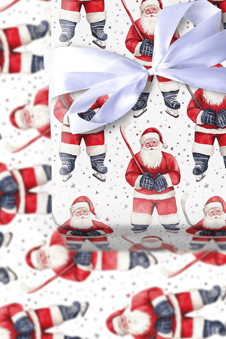 Santa's Rinkside - Wrapping Paper - Aspen & Arlo