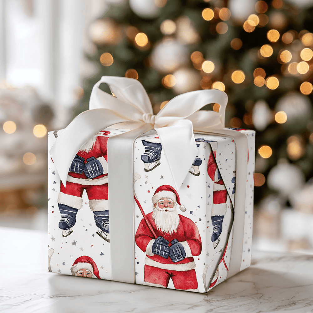 Santa's Rinkside - Wrapping Paper - Aspen & Arlo