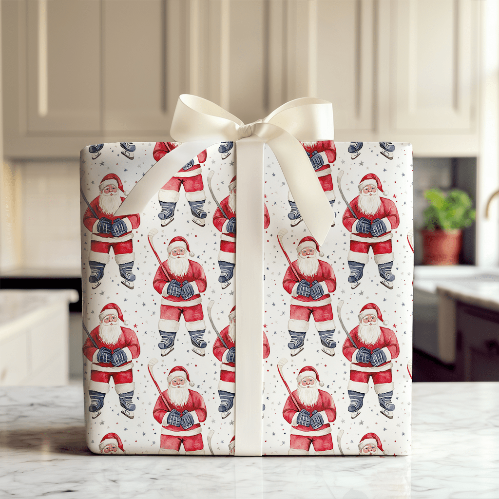 Santa's Rinkside - Wrapping Paper - Aspen & Arlo