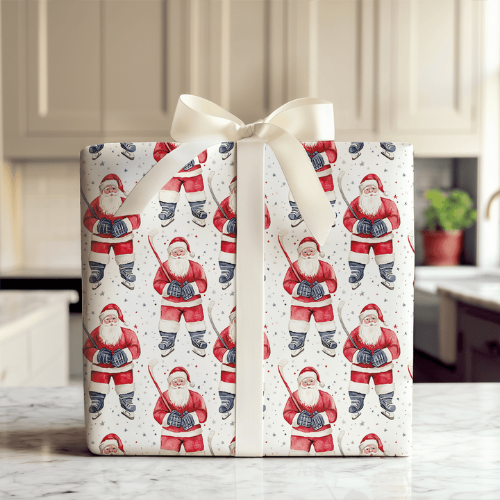 Santa's Rinkside - Wrapping Paper - Aspen & Arlo