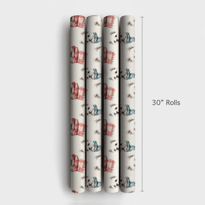 Bundle Up with the Westie - Wrapping Paper - Aspen & Arlo