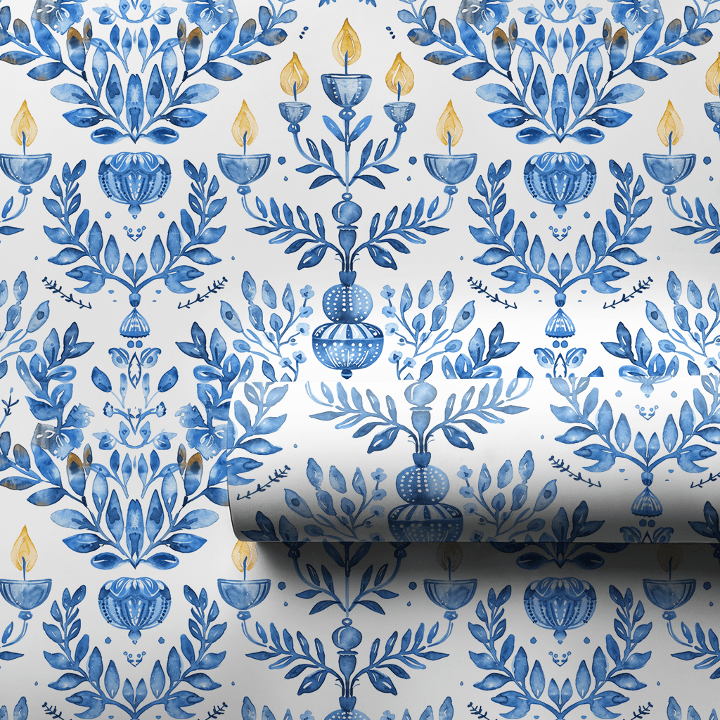Menorah Magic - Wrapping Paper - Aspen & Arlo