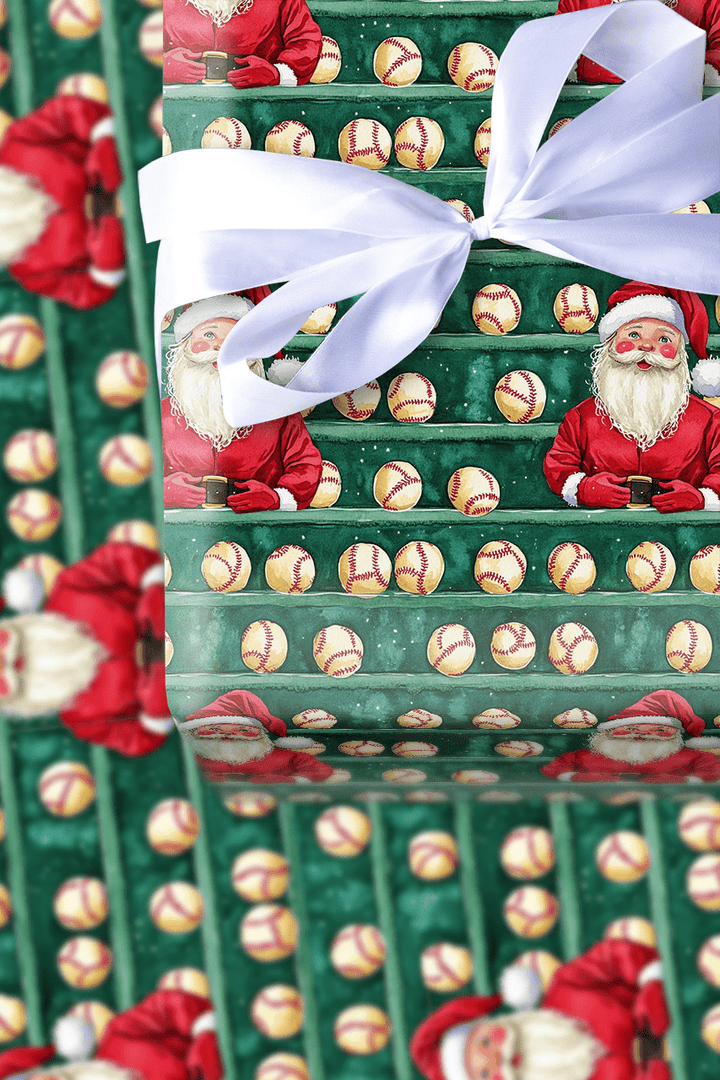 Santa Dugout - Wrapping Paper - Aspen & Arlo