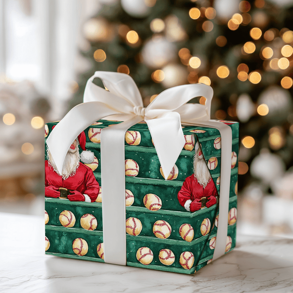 Santa Dugout - Wrapping Paper - Aspen & Arlo