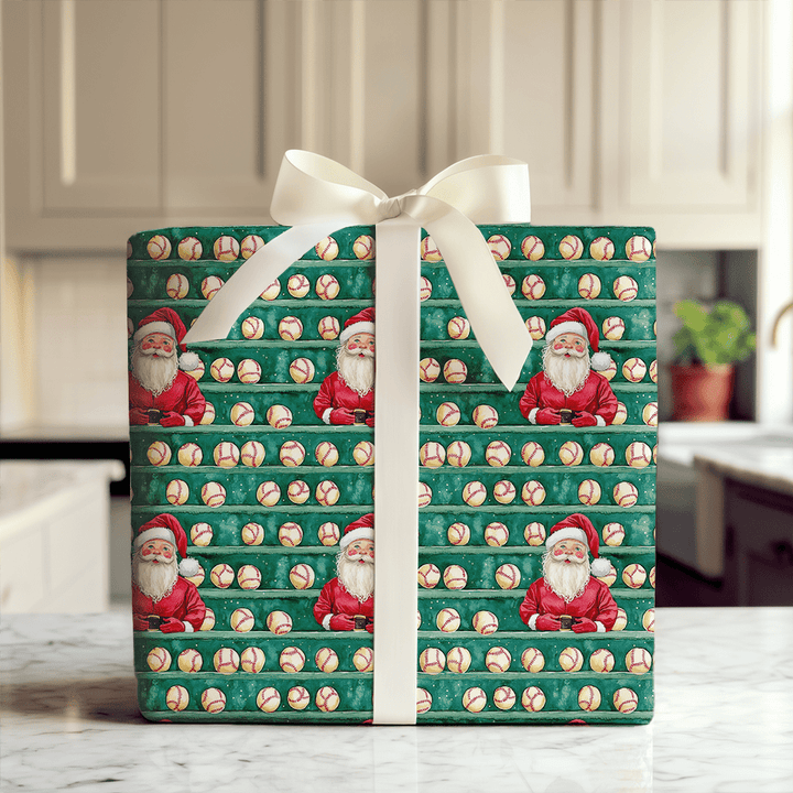 Santa Dugout - Wrapping Paper - Aspen & Arlo