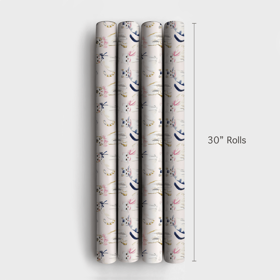 Cats with Bows - Wrapping Paper - Aspen & Arlo