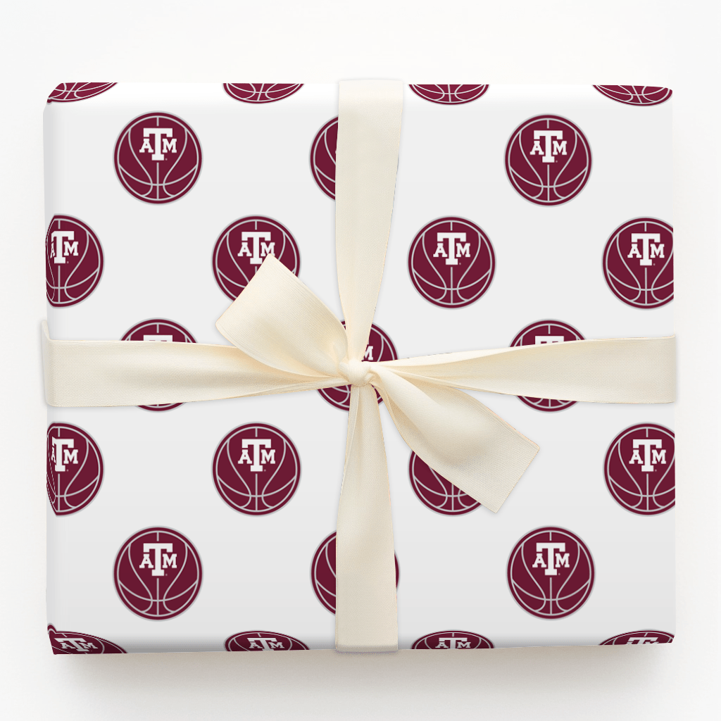 A&M Basketball - Wrapping Paper - Aspen & Arlo