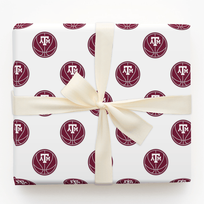A&M Basketball - Wrapping Paper - Aspen & Arlo
