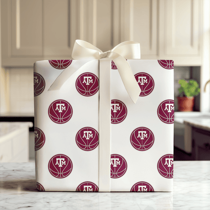 A&M Basketball - Wrapping Paper - Aspen & Arlo