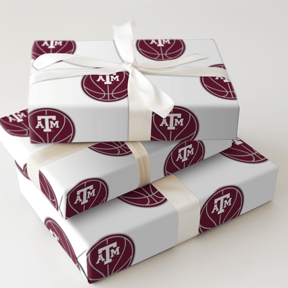 A&M Basketball - Wrapping Paper - Aspen & Arlo