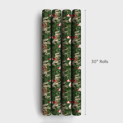 Saddle Up Santa - Wrapping Paper - Aspen & Arlo