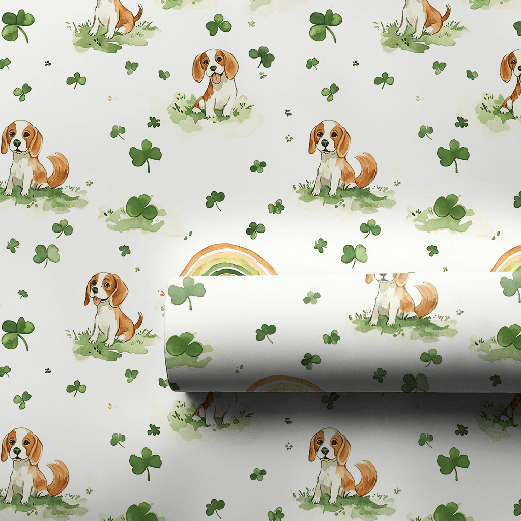Rainbows with the Beagle - Wrapping Paper - Aspen & Arlo