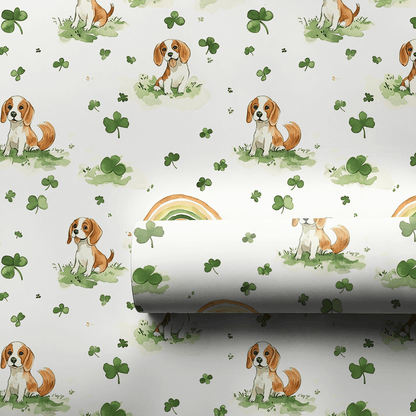 Rainbows with the Beagle - Wrapping Paper - Aspen & Arlo