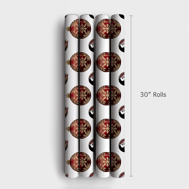 Garnet & Gold Glimmer - Wrapping Paper - Aspen & Arlo