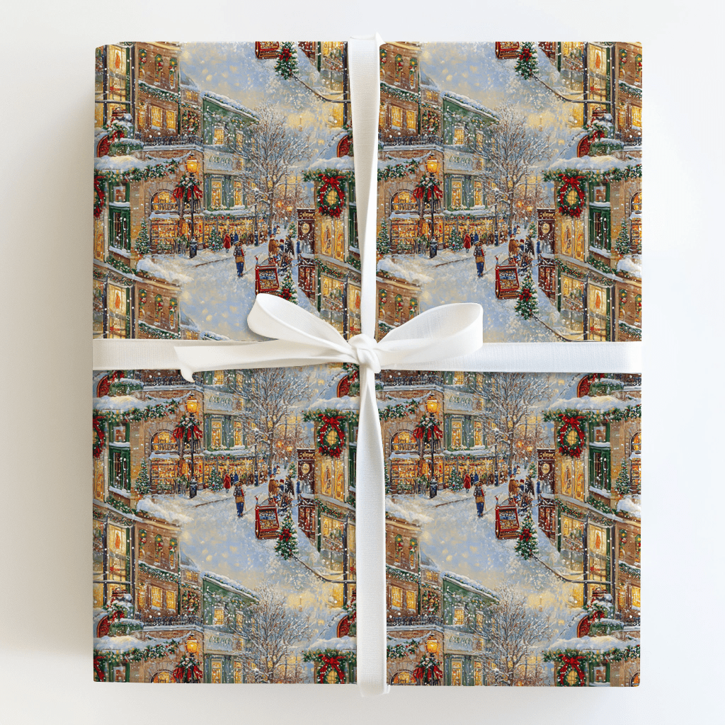 Toy Shop Town - Wrapping Paper - Aspen & Arlo