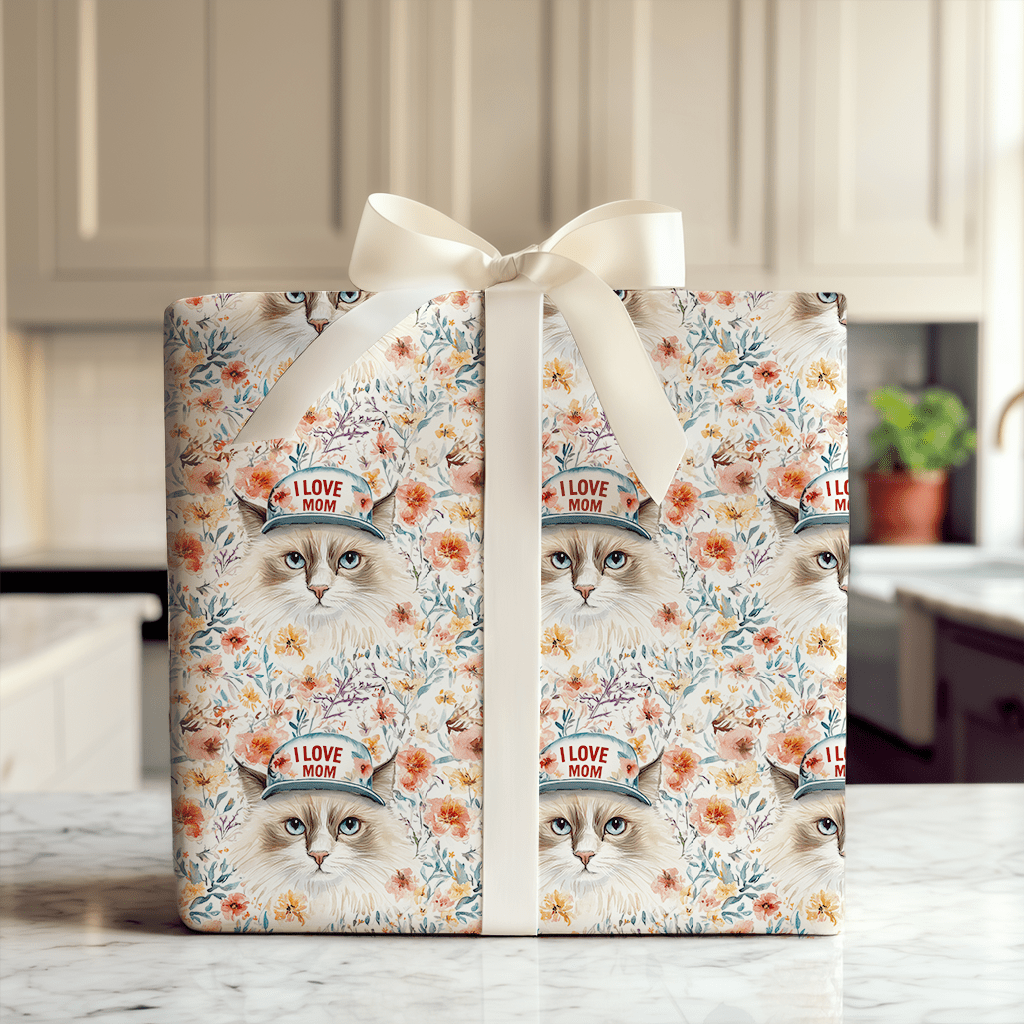 Mom's Favorite Ragdoll - Wrapping Paper - Aspen & Arlo