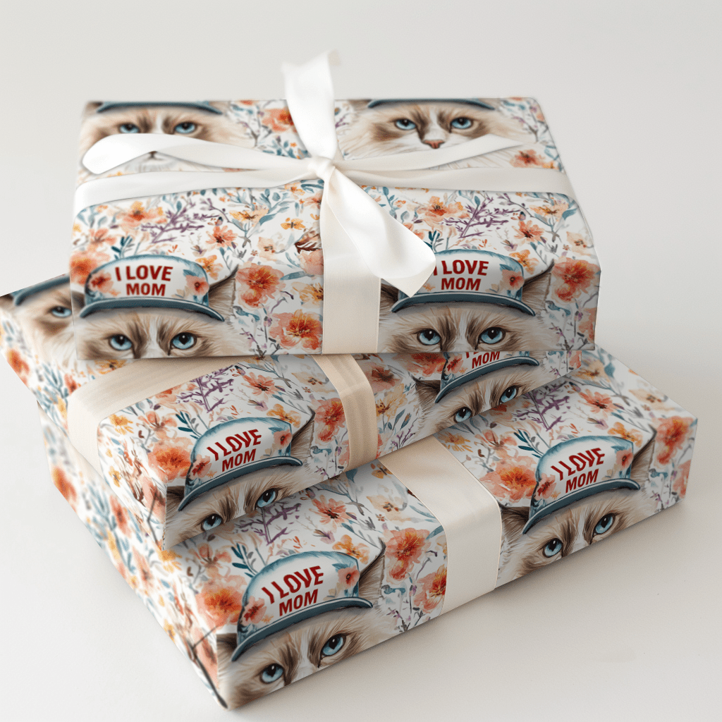 Mom's Favorite Ragdoll - Wrapping Paper - Aspen & Arlo