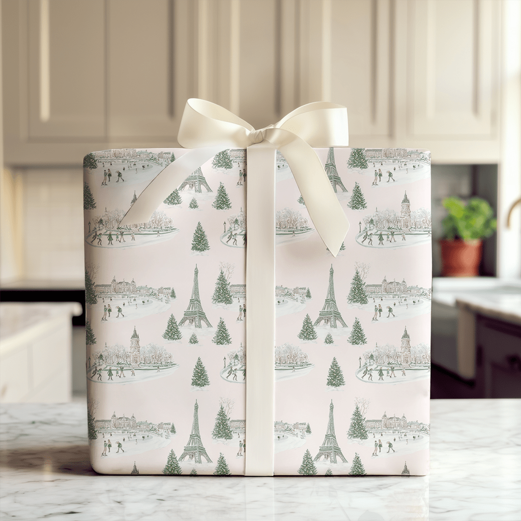 Winter at Jarden des Tuileries - Wrapping Paper - Aspen & Arlo