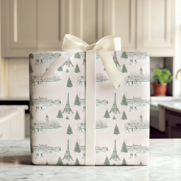 Winter at Jarden des Tuileries - Wrapping Paper - Aspen & Arlo